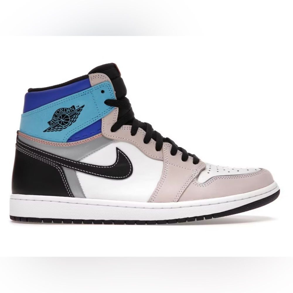NIKE Air Jordan Men’s 1 High OG Prototype DC615-100 White Multi Color Sneakers 9